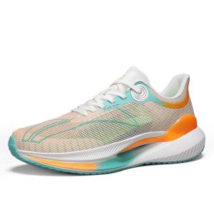 New hot-selling comfortable and versatile breathable sports sneakers for men running shoes women's shoes non-slip large size white running shoes