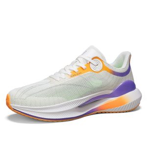 New hot-selling comfortable and versatile breathable sports sneakers for men running shoes women's shoes non-slip large size white running shoes