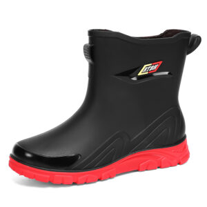 High-end high-top rain boots, men's high-quality long rain boots, water shoes, mid-leg waterproof shoes, rubber shoes, non-slip