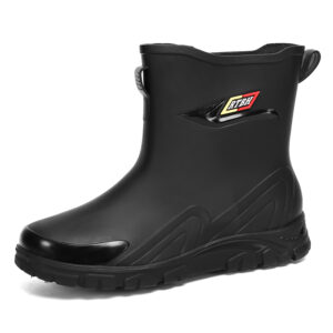 High-end high-top rain boots, men's high-quality long rain boots, water shoes, mid-leg waterproof shoes, rubber shoes, non-slip